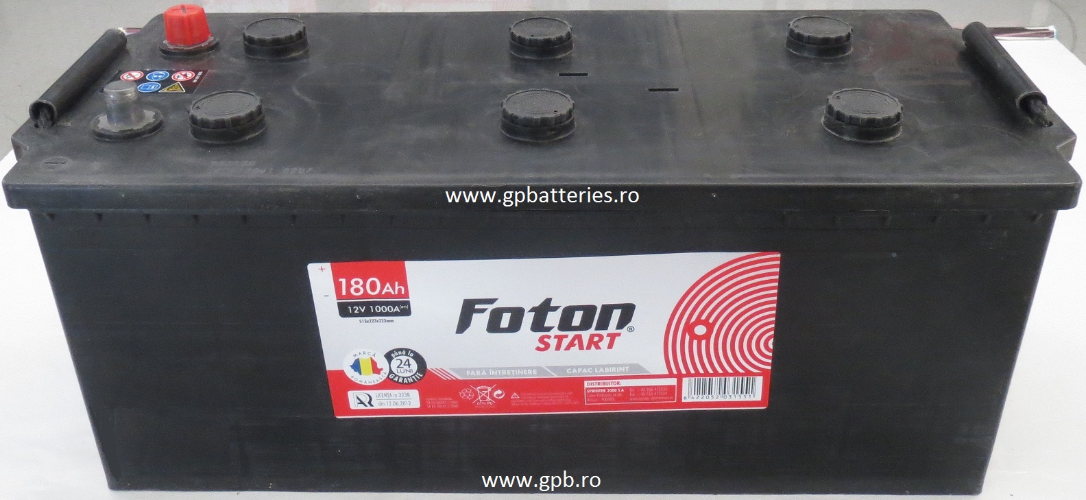 Acumulator auto Foton Start 12V 180A